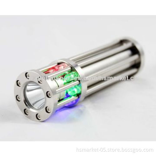 Colorful LED Torch Light, 350lm Cree R5 LED, Rechargeable 1x 18650, Driver Protection, 4 HoursNew
